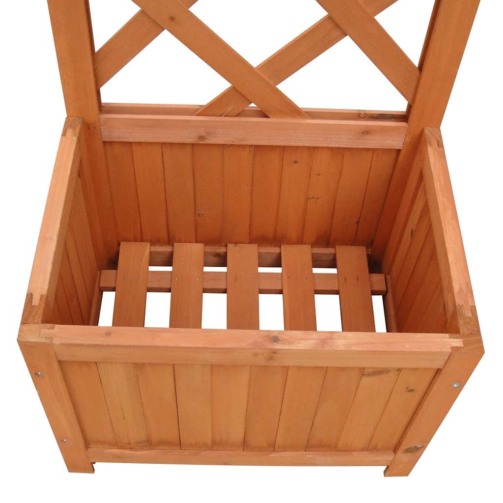 VIDAXL -Pflanzer mit Kletterrahmen 40x30x135 cm