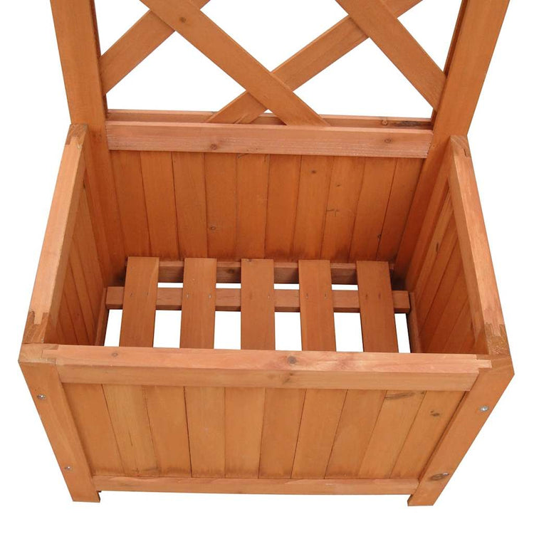VIDAXL -Pflanzer mit Kletterrahmen 40x30x135 cm