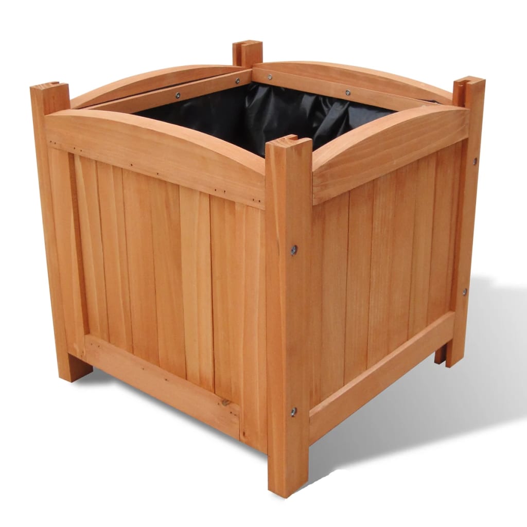 VIDAXL -Pflanzer erhöhten 2 PCs 30x30x30 cm Holz