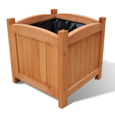 VIDAXL -Pflanzer erhöhten 2 PCs 30x30x30 cm Holz