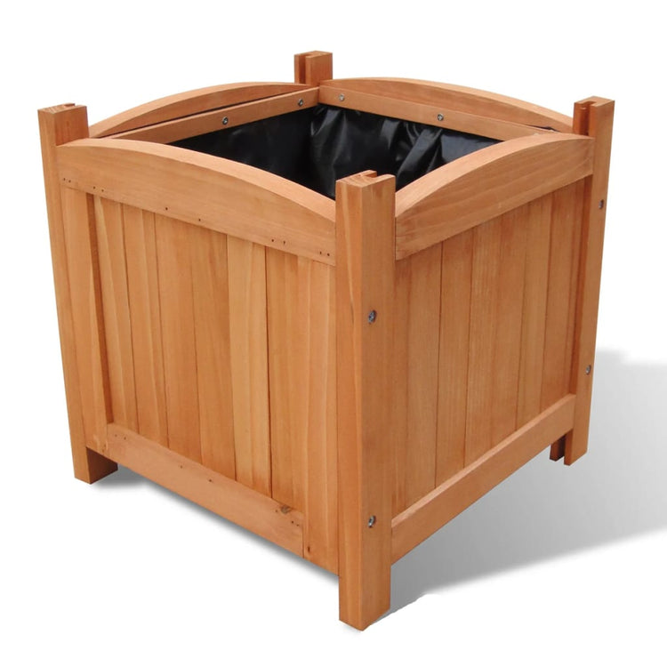 VIDAXL -Pflanzer erhöhten 2 PCs 30x30x30 cm Holz