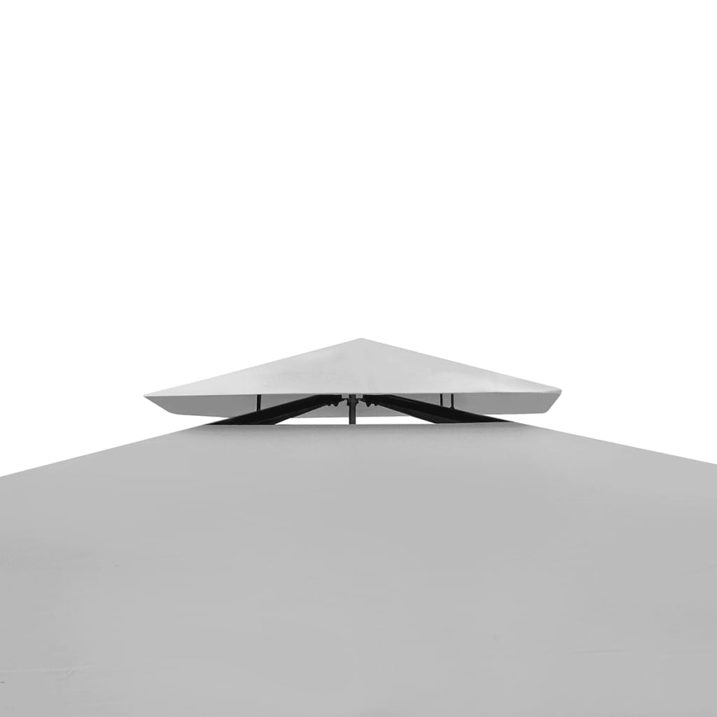 Vidaxl -Laube mit Dach 3x3 M Creme Weiß