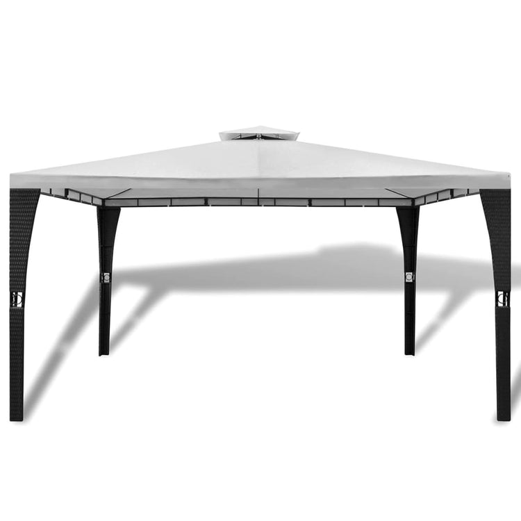 Vidaxl -Laube mit Dach 3x4 m Creme weiß