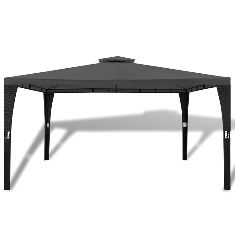 Vidaxl -Laube mit Dach 3x4 m dunkelgrau