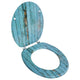 Vidaxl Toilettensitz mit MDF -Holzdesign