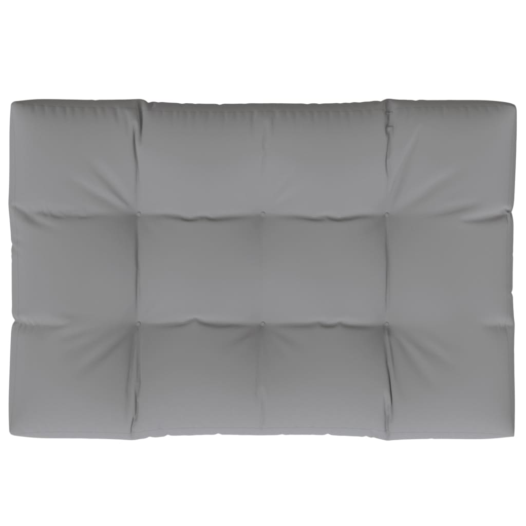 Vidaxl Palettenkissen 120 x 80 x 12 cm Stoff grau
