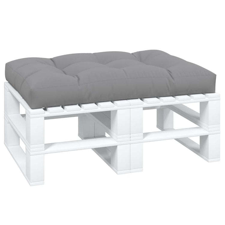 Vidaxl Palettenkissen 120 x 80 x 12 cm Stoff grau