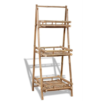 Vidaxl Plant Rack 3-Layer Foldable Bambus