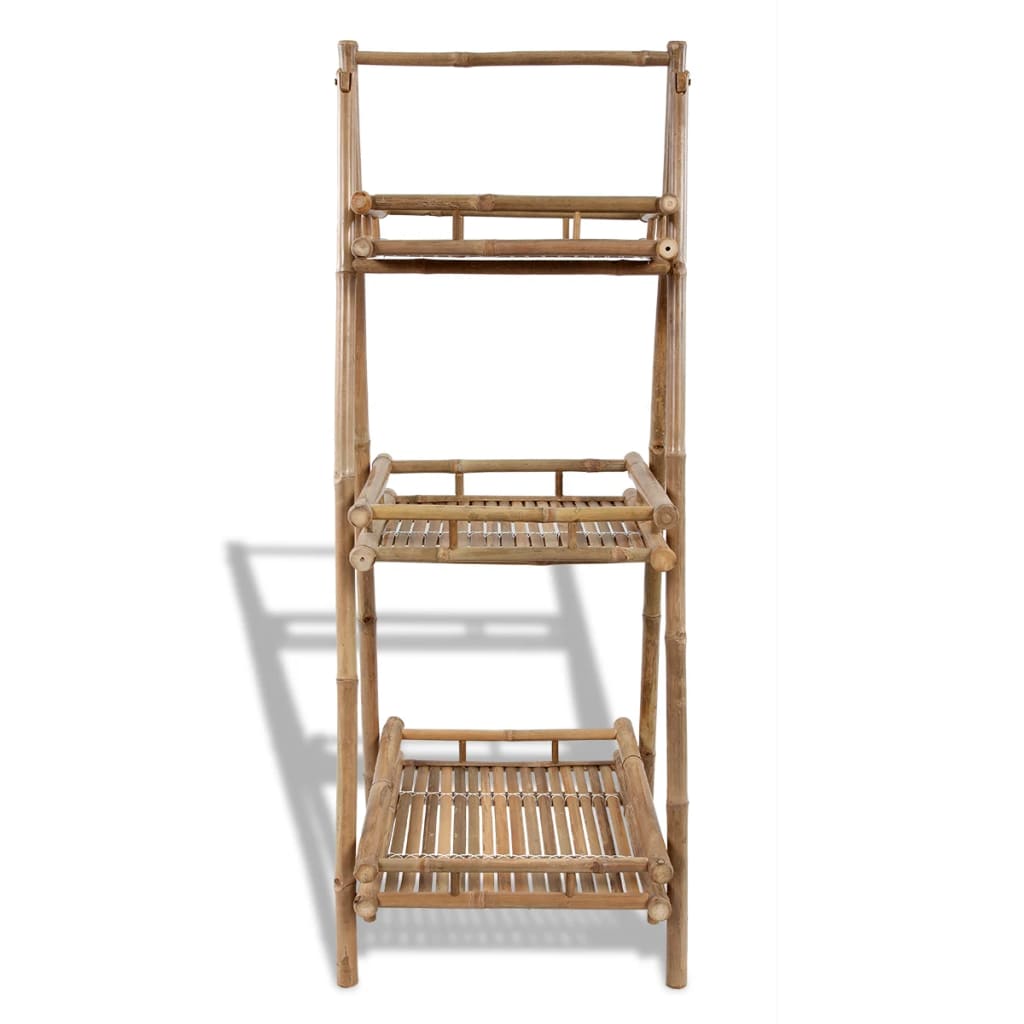 Vidaxl Plant Rack 3-Layer Foldable Bambus