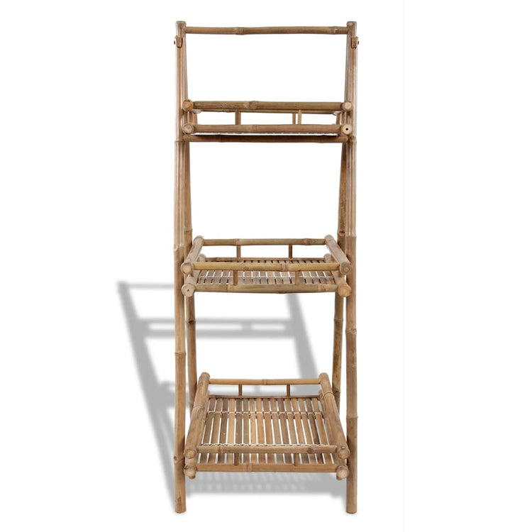 Vidaxl Plant Rack 3-Layer Foldable Bambus