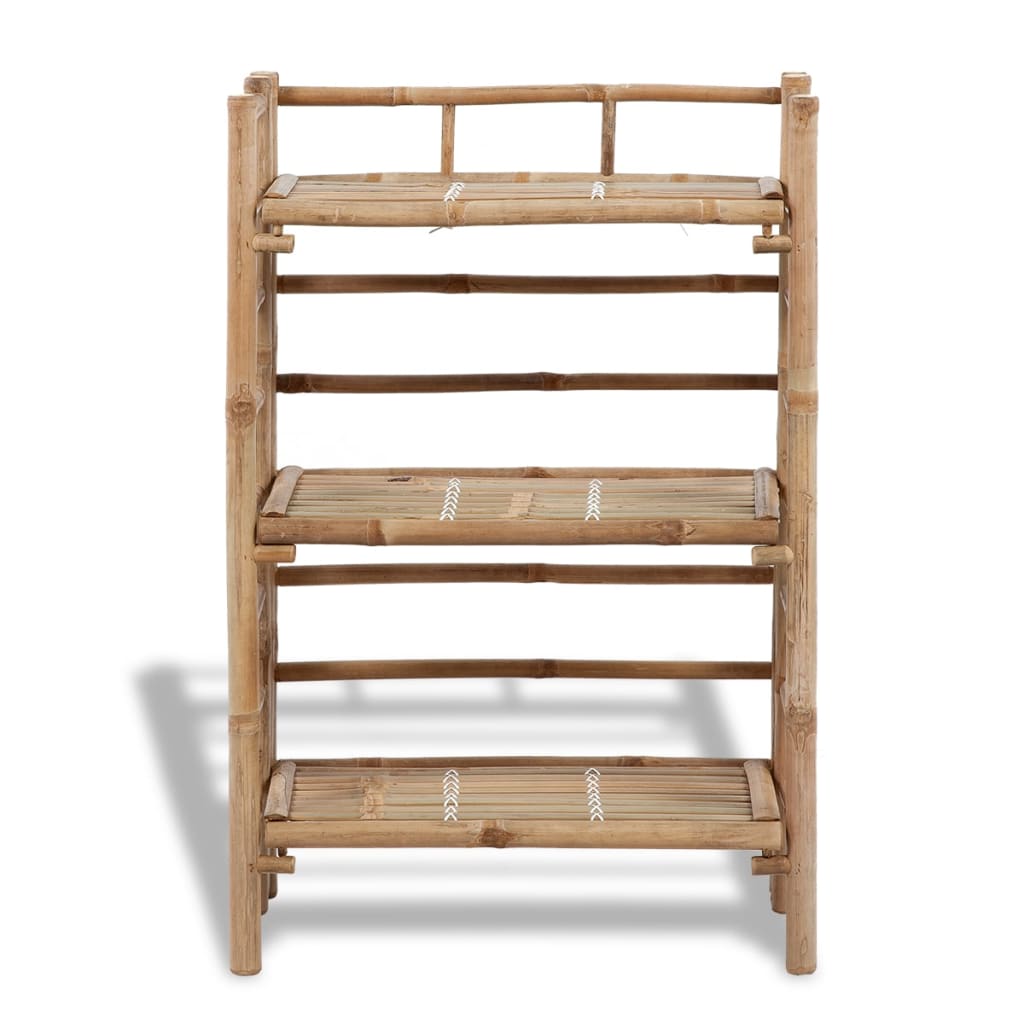 Vidaxl Plant Rack Bambus mit 3 Brettern