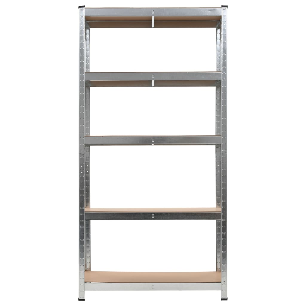 VIDAXL-LAGE RARK 5-layer Stahl und verarbeitetes Holzgrau