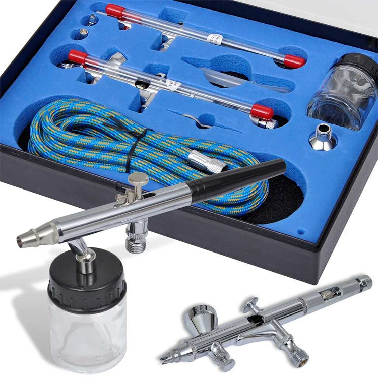 Vidaxl Airbrush -Set mit 2 Pistolen