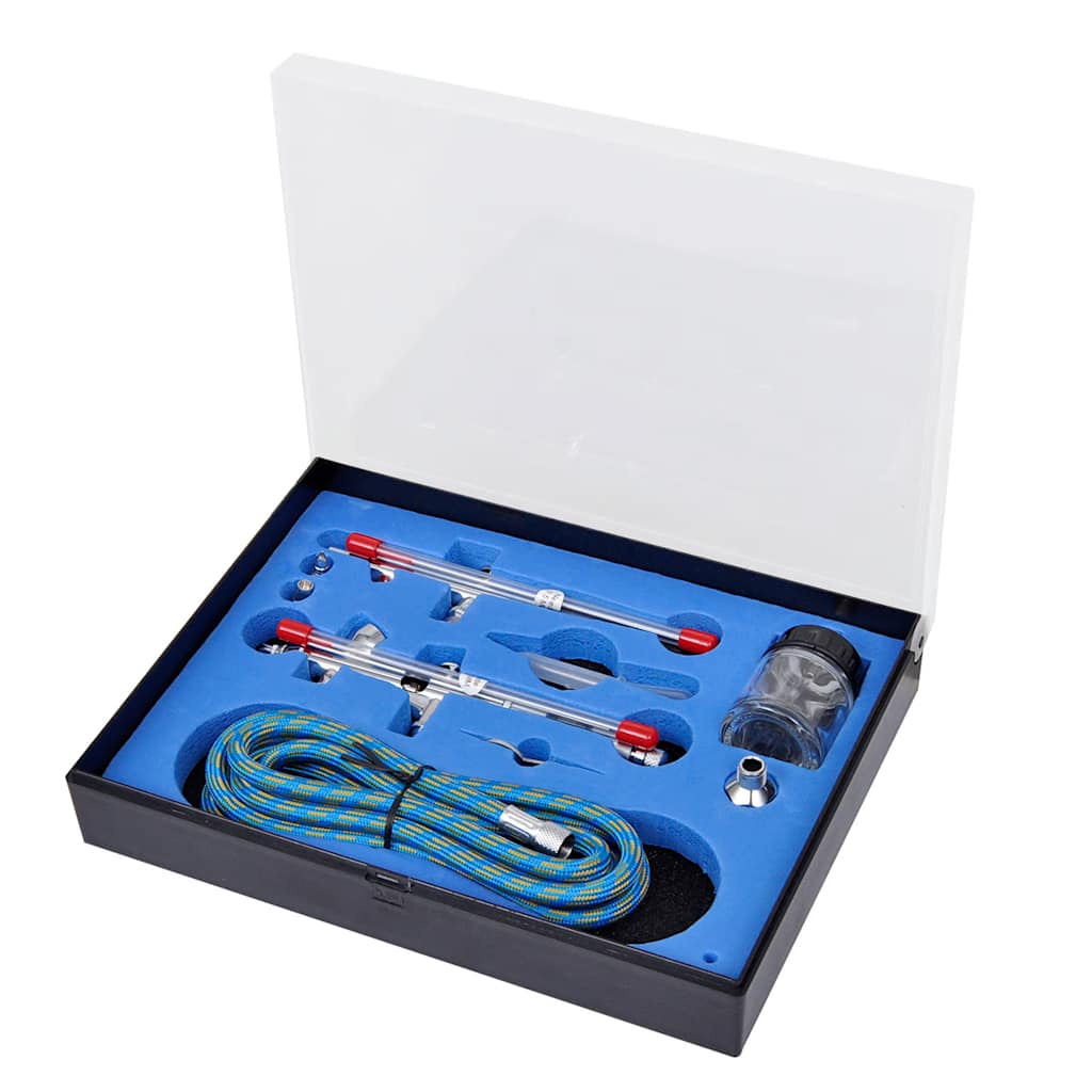Vidaxl Airbrush -Set mit 2 Pistolen