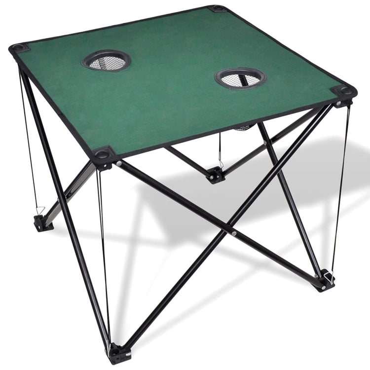Vidaxl Camping Table zusammenklappbar (dunkelgrün)