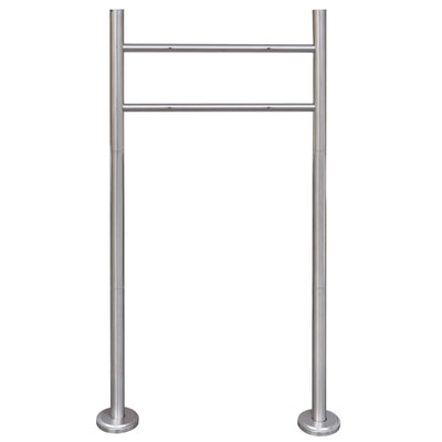 Vidaxl Letterbox Stand Edelstahl