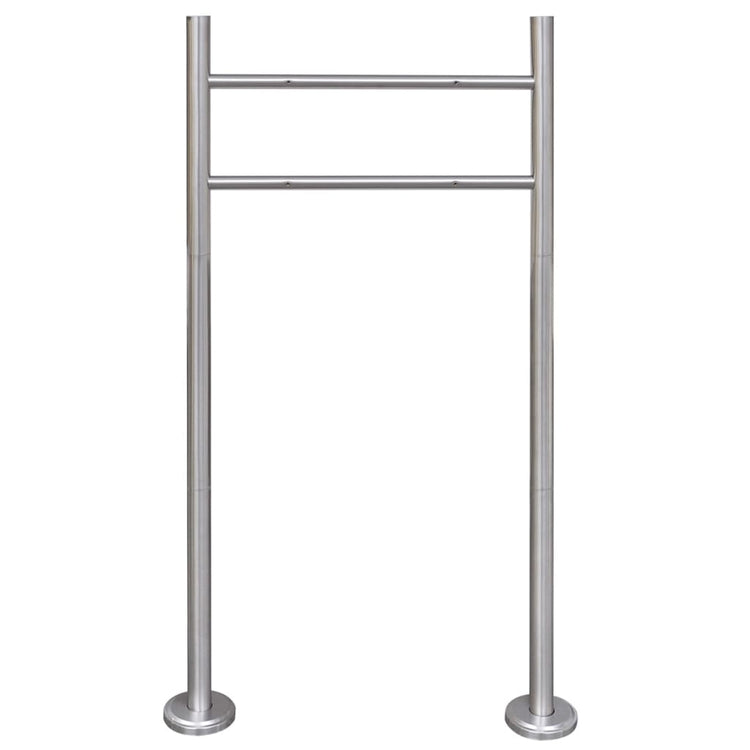 Vidaxl Letterbox Stand Edelstahl