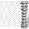 Vidaxl -Netzzaun 15x1,5 m verzinktes Stahl silberfarben