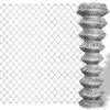 Vidaxl -Netzzaun 25x1,5 m verzinkter Stahl Silber gefärbt