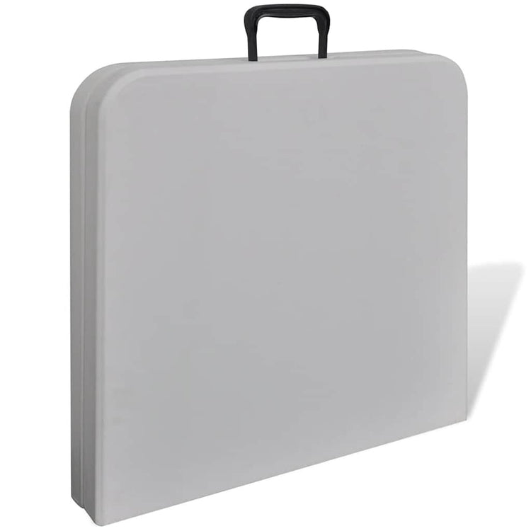 VIDAXL -Klapptisch für außerhalb von 122 cm HDPE -Weiß