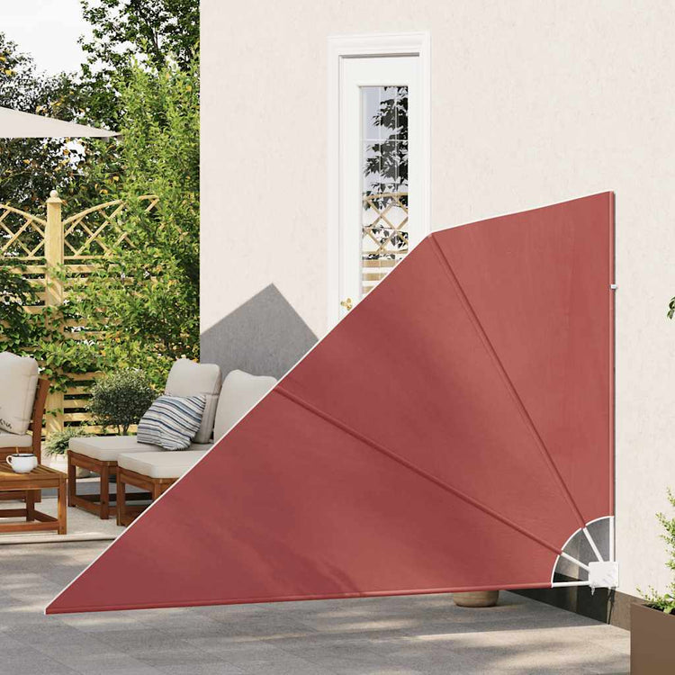 Vidaxl Balcony Screen Collabsible 160x240 cm Terracotta -gelöscht