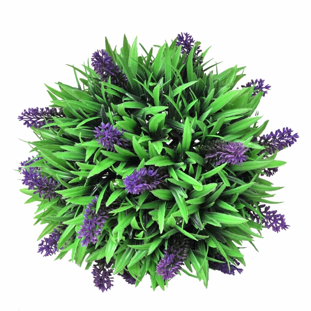 VIDAXL 2-teilweise künstlicher Bxussen-Kugel mit Lavendel 28 cm