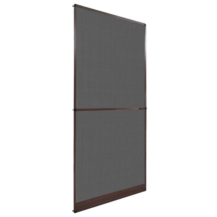 Vidaxl -Bildschirmtür mit Scharnieren 100x215 cm Braun