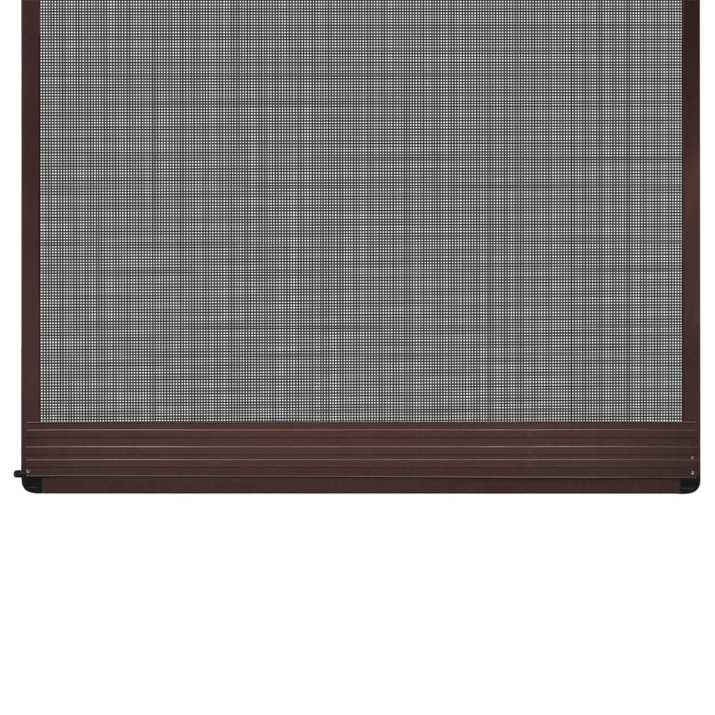 Vidaxl -Bildschirmtür mit Scharnieren 100x215 cm Braun