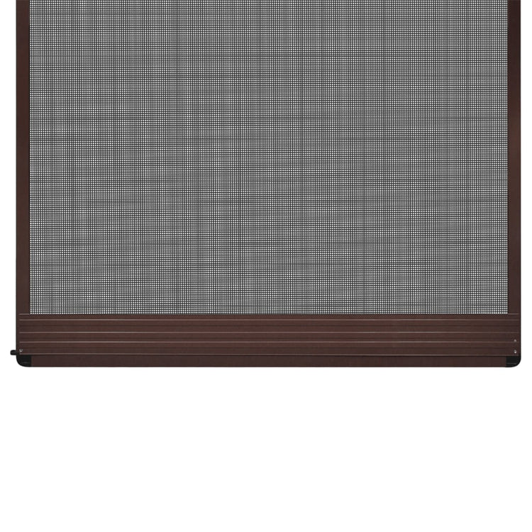 Vidaxl -Bildschirmtür mit Scharnieren 100x215 cm Braun