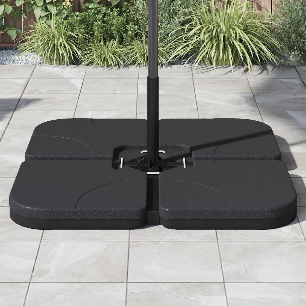 Vidaxl Parasol Fuß tragbar mit Sandwasser 60 l gefüllt