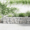 Vidaxl Gabion -Pflanzer Benk 180x90x50 cm verzinkter Stahl