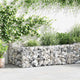 Vidaxl Gabion -Pflanzer Benk 180x90x50 cm verzinkter Stahl