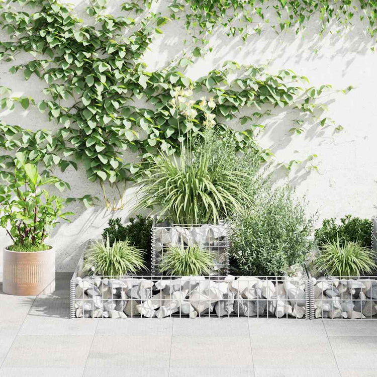 Vidaxl Gabion Planungsbox 120x120x20 cm verzinkter Stahl