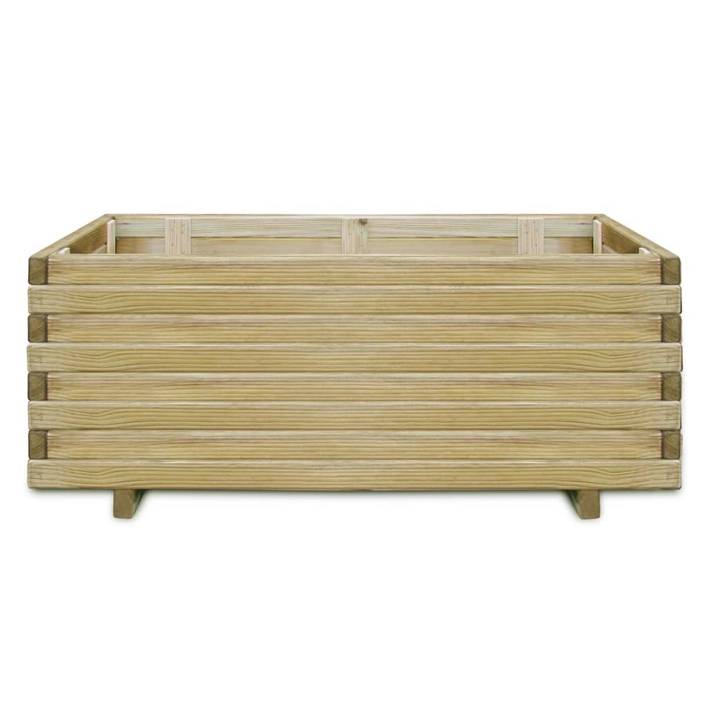 VIDAXL -Pflanzer eingesetzt rechteckige 100x50x40 cm Holz