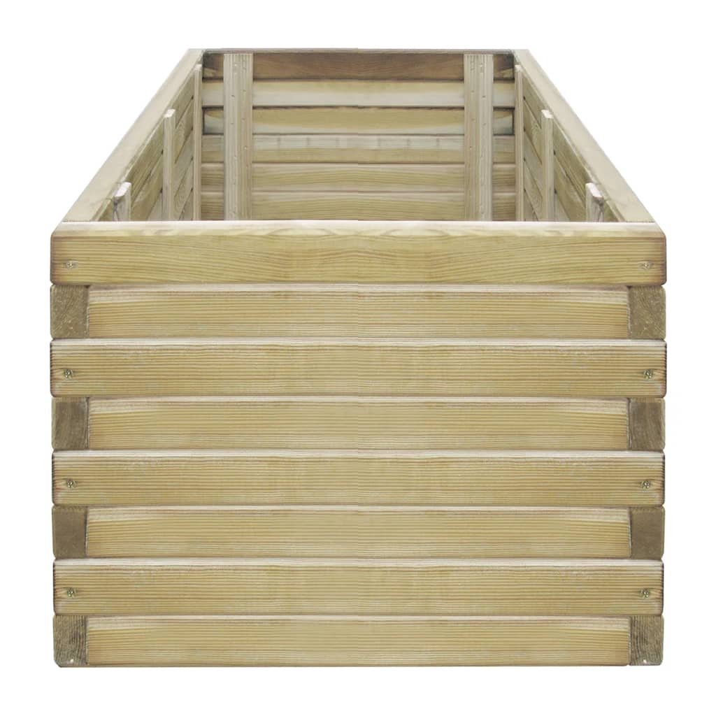 VIDAXL -Pflanzer eingesetzt rechteckige 100x50x40 cm Holz