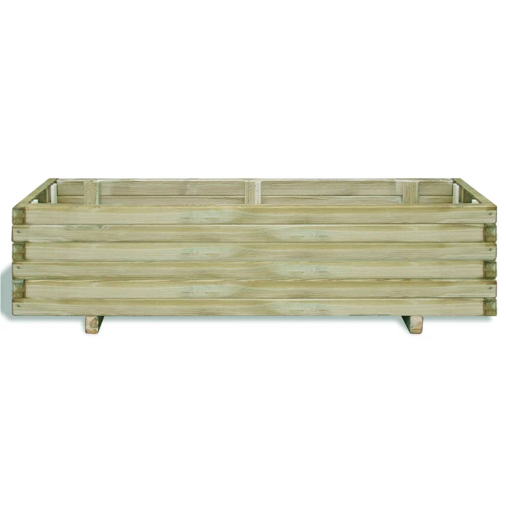 VIDAXL -Pflanzer erhöhte rechteckige 120 x 40 x 30 cm Holz