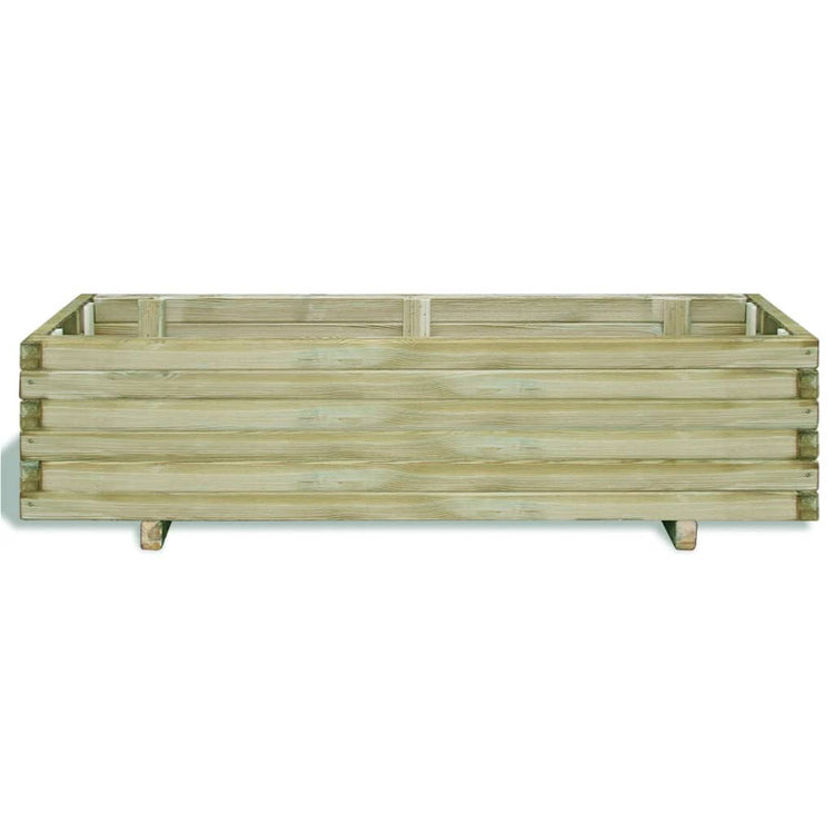 VIDAXL -Pflanzer erhöhte rechteckige 120 x 40 x 30 cm Holz