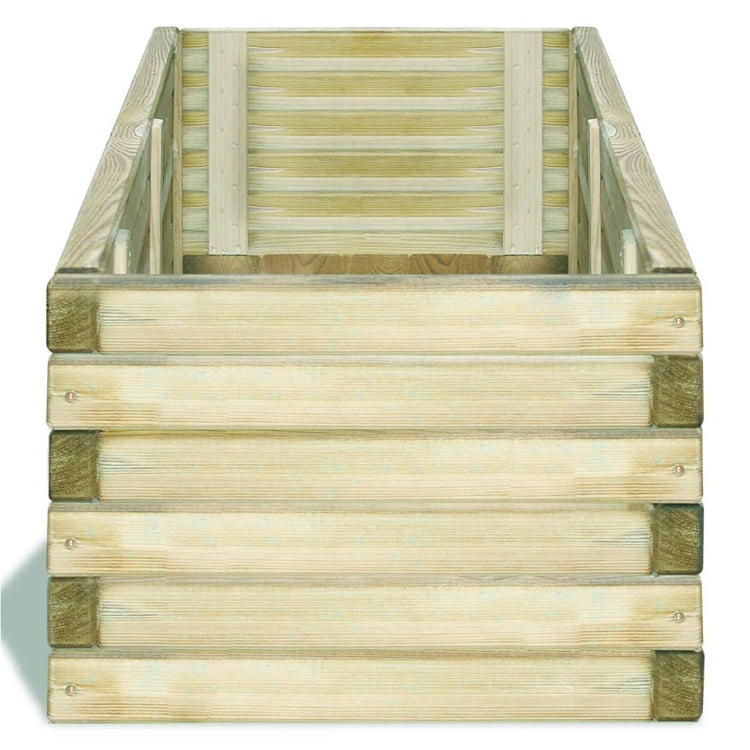 VIDAXL -Pflanzer erhöhte rechteckige 120 x 40 x 30 cm Holz