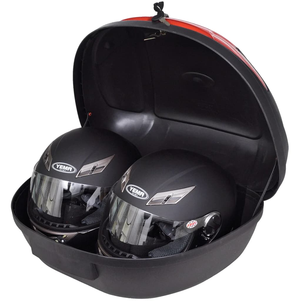 VIDAXL TOP CASE für Motorräder 72 l für 2 Helme
