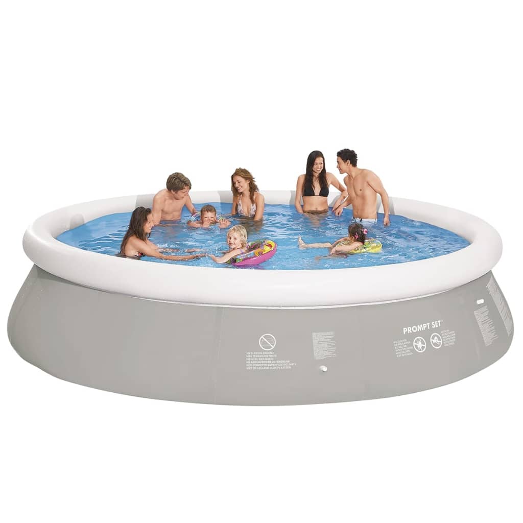 Jilong Pool rund aufblasbar 450x122 cm grau