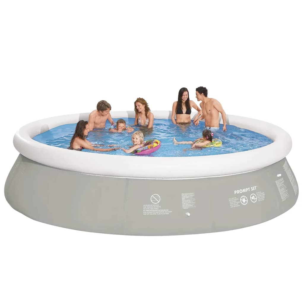 Jilong Pool rund aufblasbar 450x122 cm grau