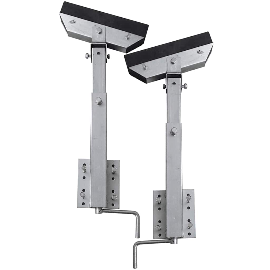 VIDAXL-Stahlrahmenstütze für den Bootsanhänger 63-88 cm (Set von 2)