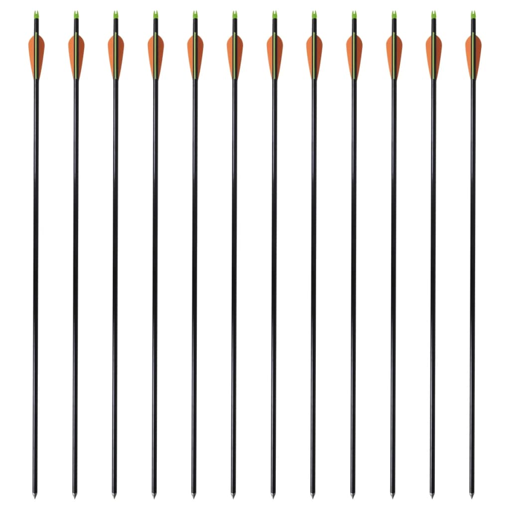 VIDAXL -Pfeile Compound Bogen Standard 30 0,8 cm Faser -Optik 12 Teile