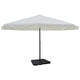 Vidaxl Parasol mit tragbarem Basisaluminium (weiß)