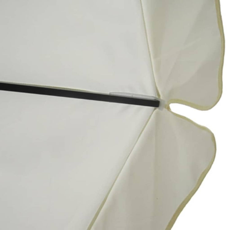 Vidaxl Parasol mit tragbarem Basisaluminium (weiß)