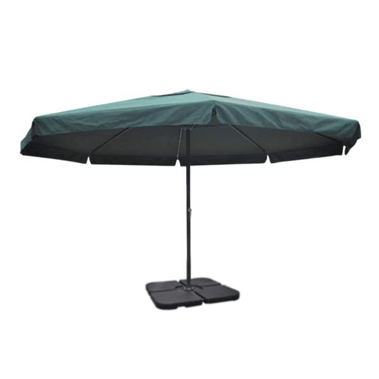 Vidaxl Parasol mit tragbarem Basisaluminium (grün)