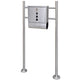 Vidaxl Letterbox auf Edelstahlstandard