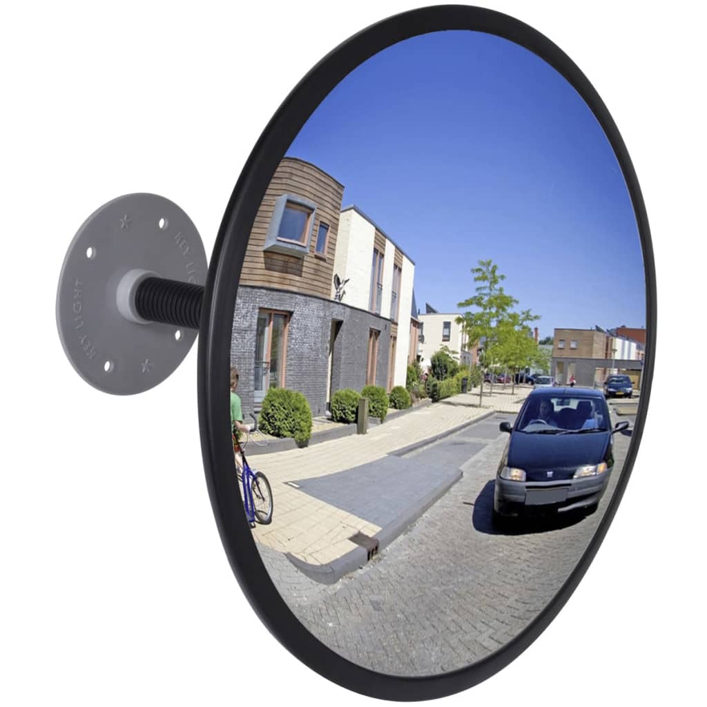 Vidaxl -Verkehrspiegel für innerhalb von 30 cm Acrylschwarz