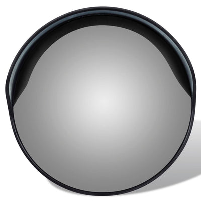 Vidaxl -Verkehrsspiegel für Outdoor 30 cm PC Plastik Black schwarz