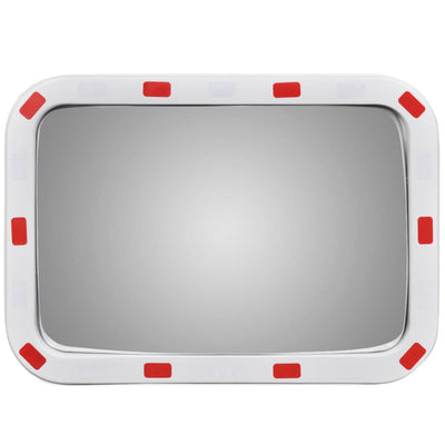 VIDAXL -Verkehrsspiegel rechteckig mit Reflektoren 40x60 cm